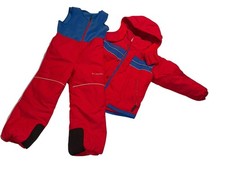 Columbia XCO Youth Snow 3 Pc Set Jacket Hood Bibs Snow Coat Size 4/5 Ski Winter