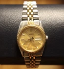 Vintage 1996 Seiko Ladies Two-Tone Quartz Watch -Day/Date 7N83-0041