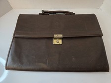HAZEL, Vintage Leather Portfolio Briefcase, Made In USA