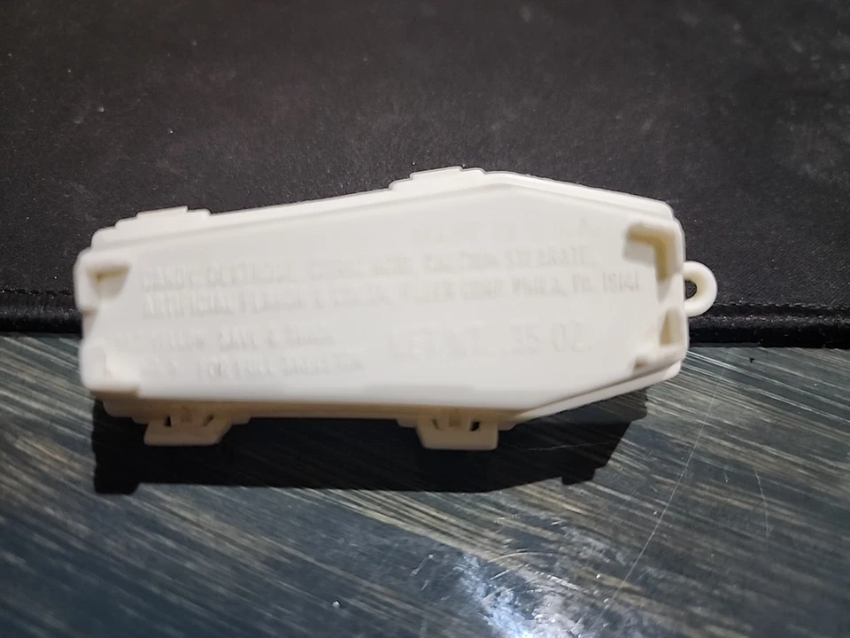 Винтажный контейнер для конфет 1978 Fleer MRBONE 3 дюйма пластик белый - Изображение 4 из 4