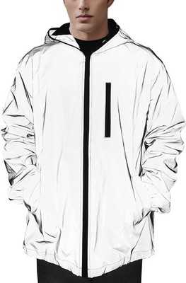 NewL 360 Reflektierende Herrenjacke Unisex Full Reflective Jacke Lauf