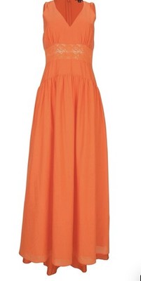 Venus Brand Orange Maxi Dress Size 16