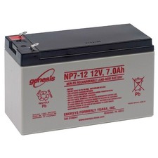 Enersys Genesis NP7-12 12FR 12 Volt/7 Amp Hour Sealed Lead Acid Battery with .18