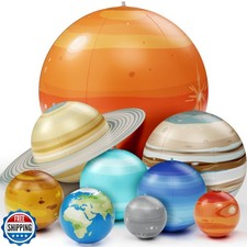 DanandDarci Inflatable Solar System Planets for Kids - Science Toys - Boys Ro
