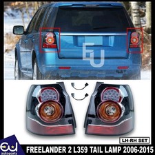 UPGRADE BLACK REAR LED TAIL LIGHT LAMP FOR LAND ROVER FREELANDER 2 L359 2006-15