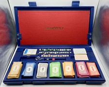 MONOPOLY - Édition coffret plastique bleu - Parker/Miro 1970s - Bon état