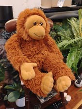 FAO Schwarz Plush Orangutan Gorilla Monkey Save the Earth Stuffed Animal 15"