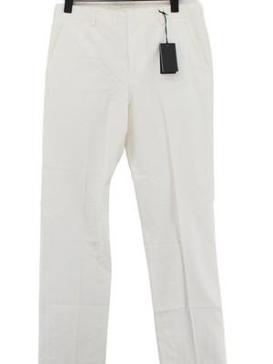 Paul Smith Herren Anzughose W 32 in Weiß Baumwolle Neu Mit Etikett
