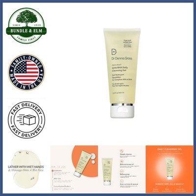 AHA/BHA Daily Cleansing Gel for Dull Skin, 2 Fl Oz Tube with Jasmine Scent