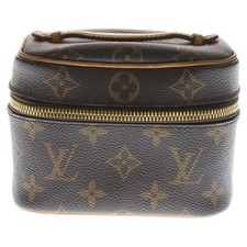 LOUIS VUITTON Monogram Canvas Nice Nano Vanity Bag Brown M44936 Used aee6478ba86