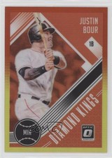 2018 Panini Donruss Optic Diamond Kings Red & Yellow Prizm Justin Bour #15 03rx