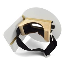 Wendy's Pancake Welding Hood Helmet w/Strap - Right Handed - One Size, White
