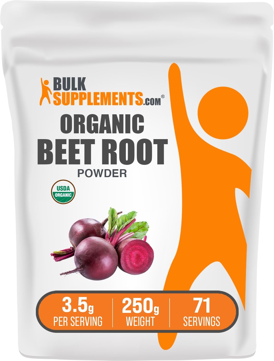 Organic Beet Root Powder Supplement 8.82 Oz Nutrient-rich Wellness Support