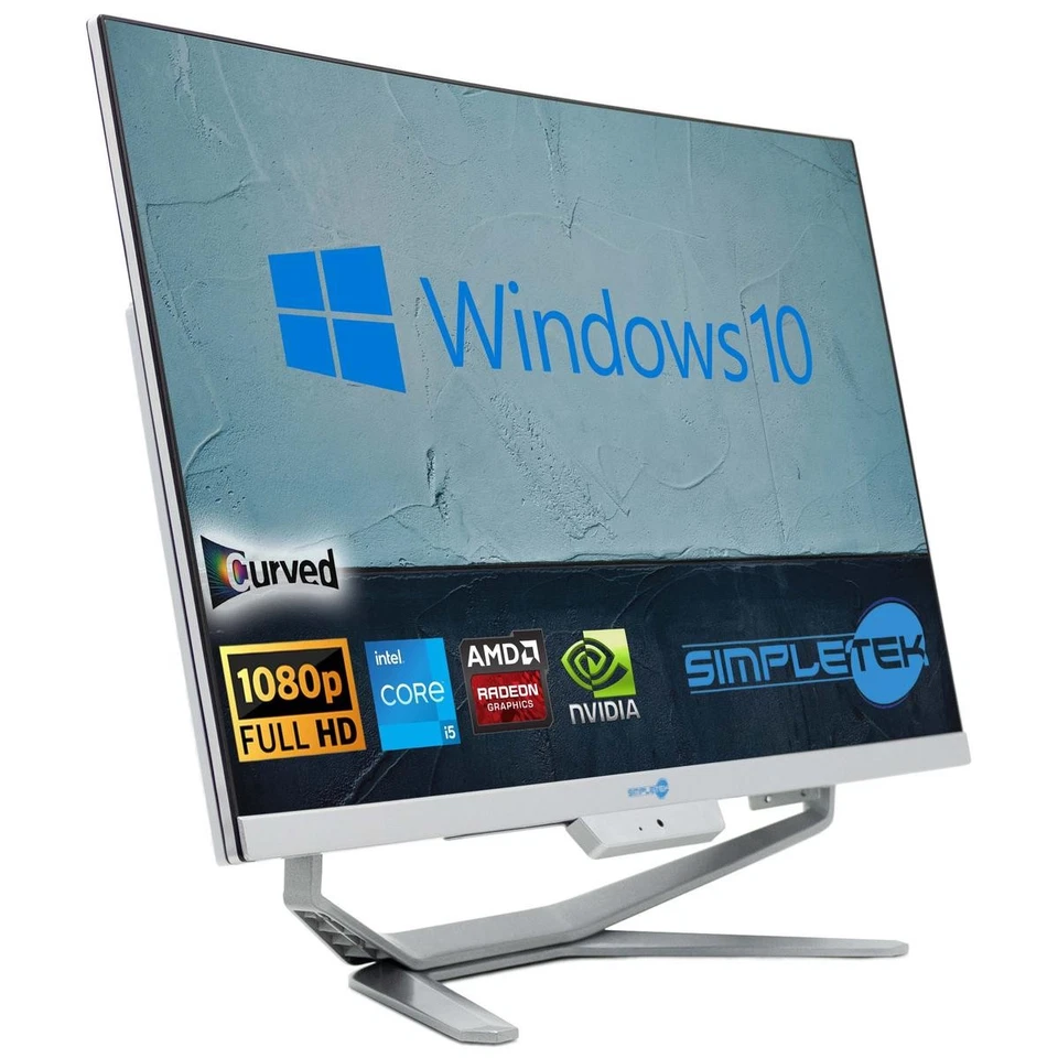 All In One I5 6Th Gen 24" Curved Win 10 Ram 8Gb Ssd 240Gb Desktop Editing Gaming - Image 2 of 4