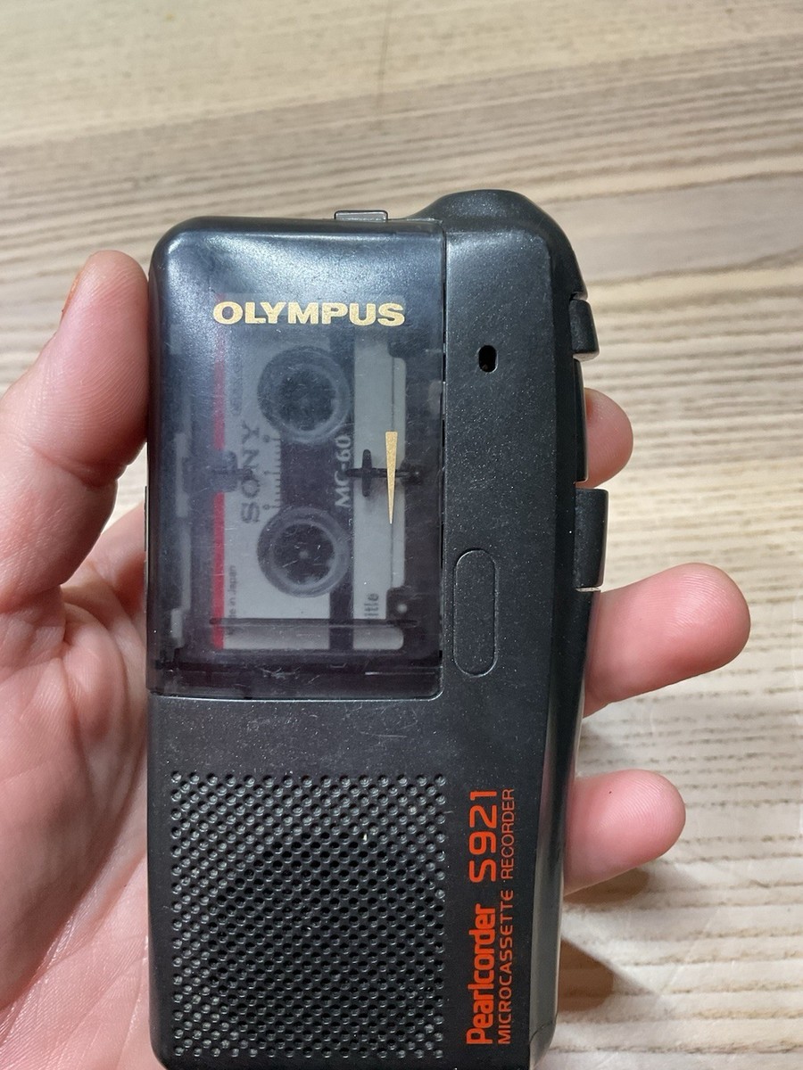 Olympus Pearlcorder S921 Microcassette Recorder - Tested & Working