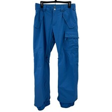 Burton Covert Blue Womens Outdoor Snow Cargo Pants S Mesh Lined Adjustable Waist