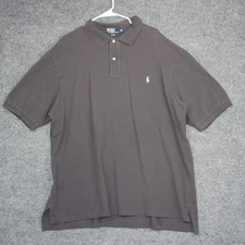 Polo by Ralph Lauren Mens 3XLT Tall Polo Shirt Gray Short Sleeve Classic Fit
