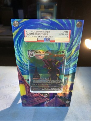 Pokemon Umbreon VMAX 215/203 Evolving Skies Custom   Made Moonbreon Expand art