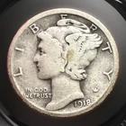 1918-P Mercury Dime – Nice Original VG #3038