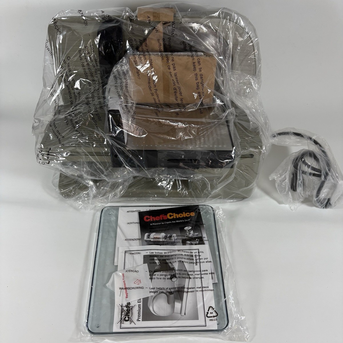 Chef's Choice 615 Stainless Steel Electric Food Meat Slicer for