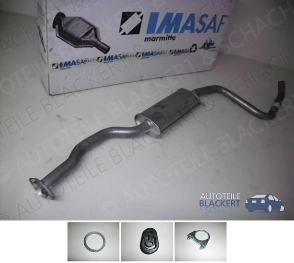 Imasaf Auspuff MSD Mitteltopf für Ford Escort V 1.6 77KW GAL ALL Bj.90-92 O.Kat-image