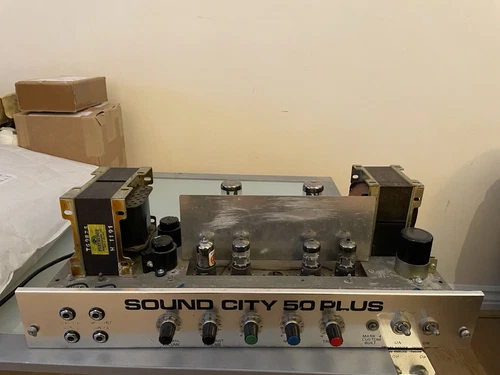 SOUND CITY 50 PLUS Vintage Valve Amplifier 1970, Excellent Condition. - Picture 21 of 24
