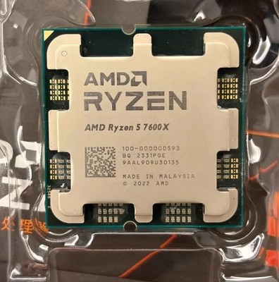 AMD Ryzen 5 7600X R5 7600X AM5 CPU Processor 4.7 GHz 6 core 12 threads 32MB 105W