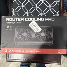Z-X4 Laptop Cooling Pad 2 Fans USB-Powered Quiet High Speed Black