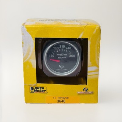 Auto Meter 2-1/16'' Sport Comp II Engine Oil Temperature Gauge 140-300 °F