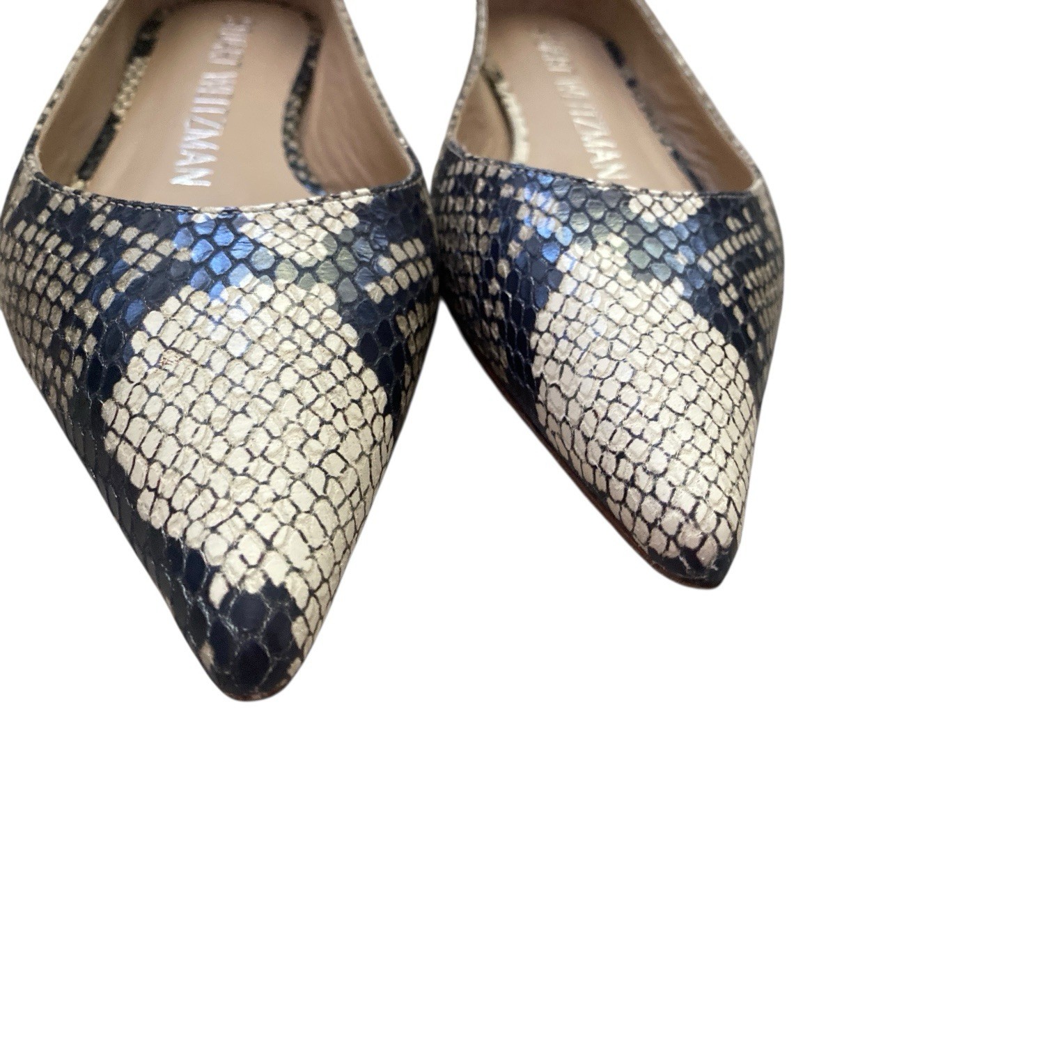 Stuart Weitzman "Emilia" python-embossed leather … - image 10
