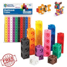 MathLink Cubes Set 100pcs Ages 5 STEM Learning Manipulatives