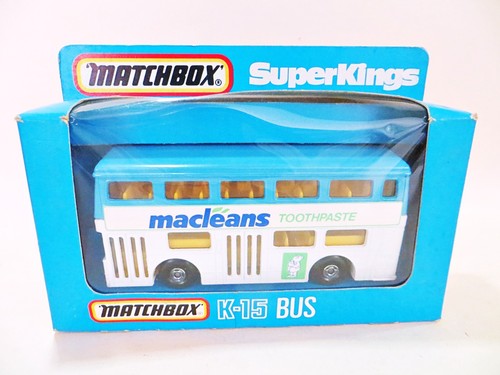 Autobús de pasta de dientes Matchbox Superkings K15 The Londoner Macleans. Sin usar, en caja - Imagen 2 de 9