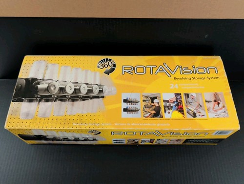 Rotavision Revolving Storage System 24 Compartment Container
