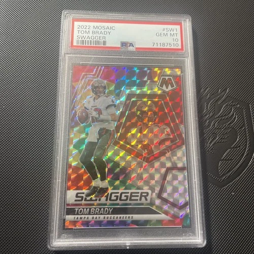 2022 Panini Mosaic Swagger Mosaic Tom Brady #SW-1 Silver Prizm Psa 10 🔥🔥