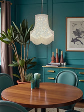 William Morris golden lily pool table lampshades ceiling lights floor lamp shade