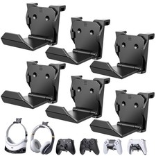 Controller Wall Mount for PS5/PS4/Xbox/Switch Controller, Adhesive PS5 Black