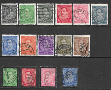 Yugoslavia 1931-1934 King Alexander 15 x Values Used