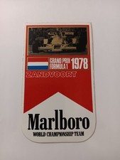 Marlboro.Formula1.Sticker.Autocollant.Adesivo.Aufkleber-Zandvoort 1978