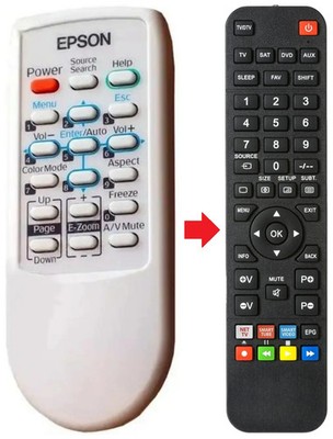 Fernbedienung passend für EPSON 1456639 | EMP-260 | EMP-S52