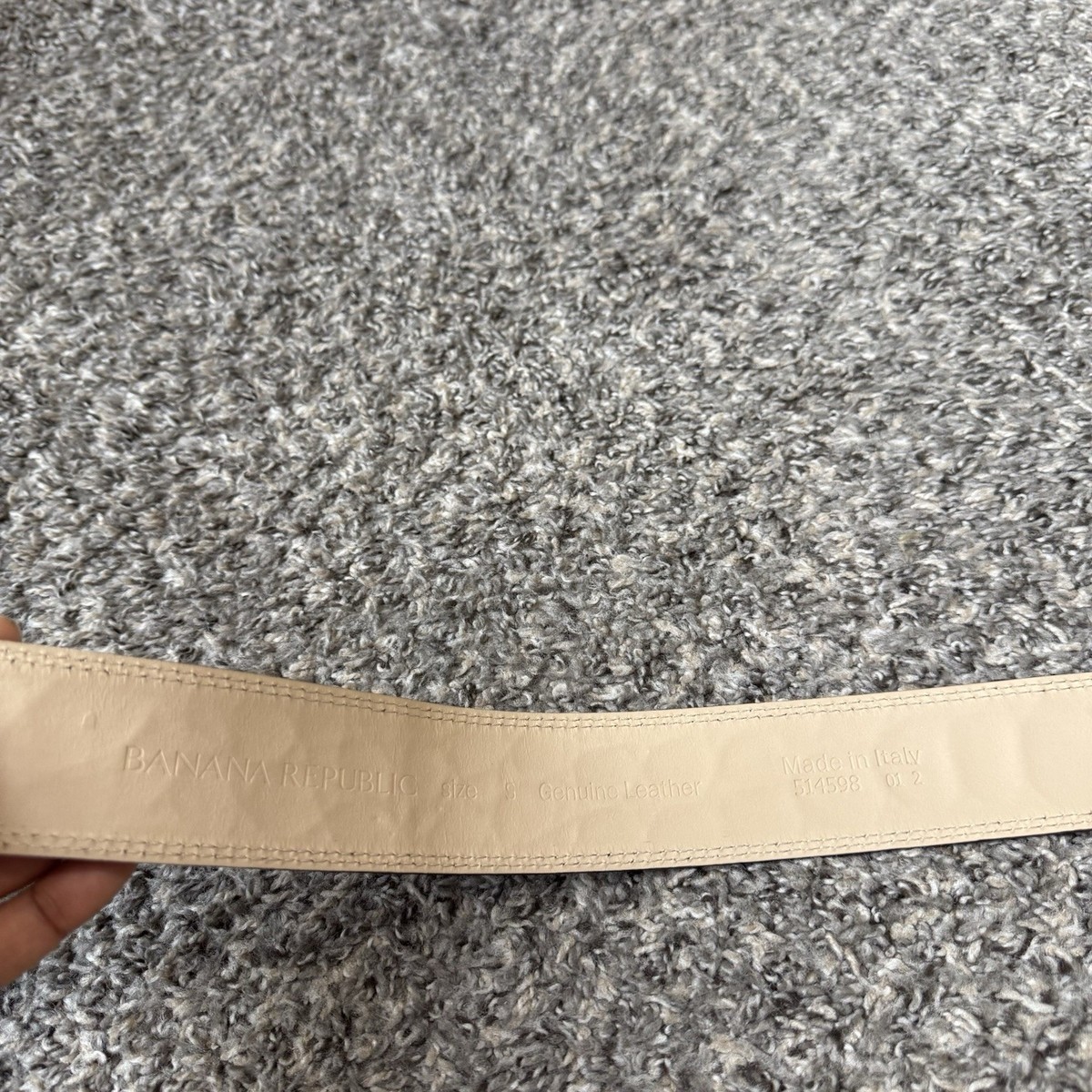 Banana Republic Wide Waist Croc Leather Belt Size S Brown 29  display picture 1