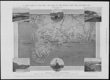 1904 Antique Print - CHINA Port Arthur MAP Russian Fleet Sevastopol (335)