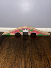 Brybelly Red Brick Bridge - Wooden Train Track - Thomas Compatible