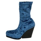 stellamccartney - Blue Velour Women's Boots
