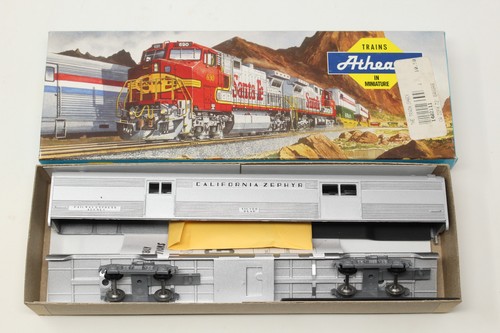 Escala HO Athearn 2111 SL Equipaje Coche de Pasajeros California Zephyr Silver Bear Kit | Condition: Used