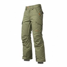 Boys Burton Cargo Snowboard Pants Green Size Medium 8-11