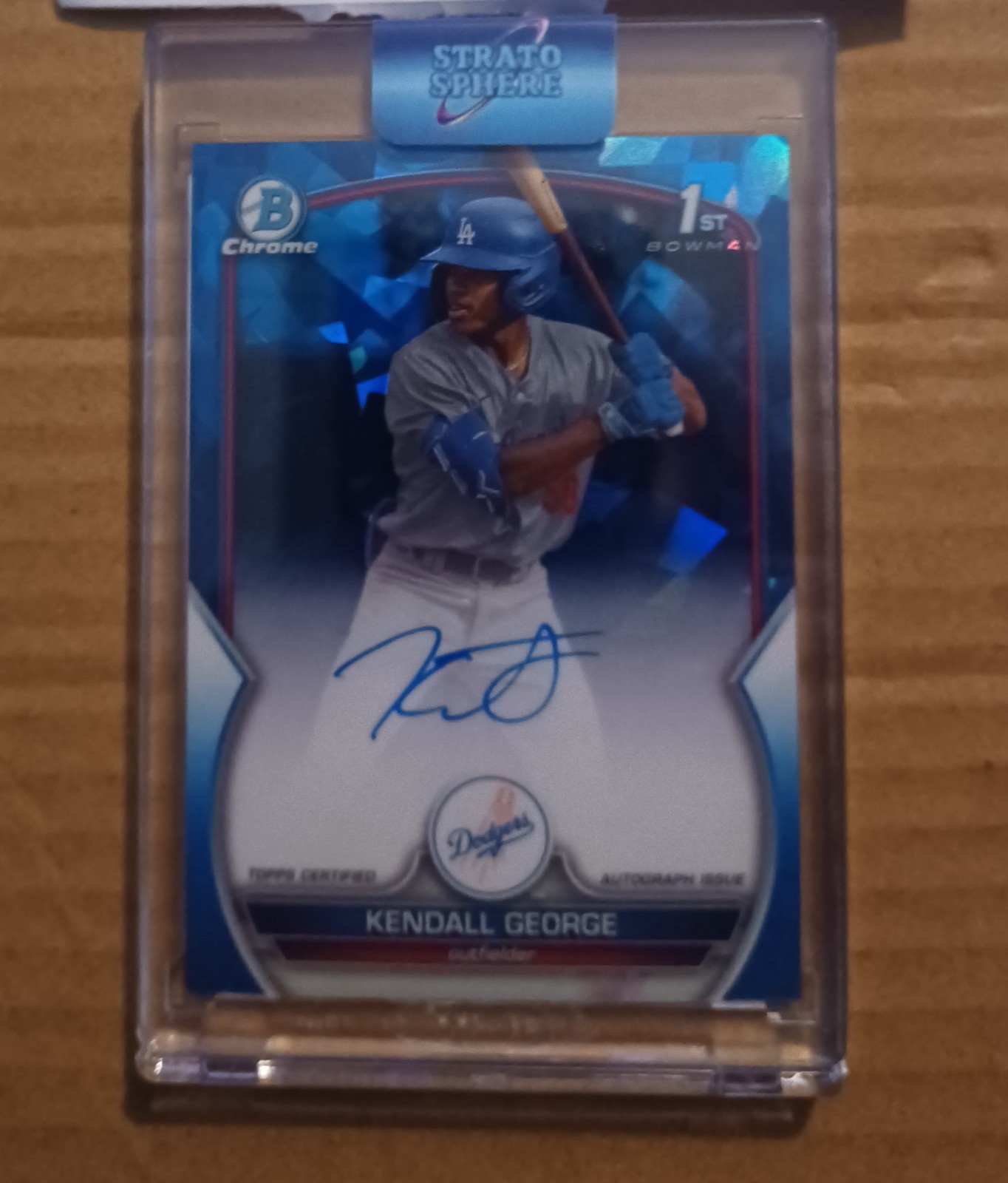2023 Bowman Draft Sapphire 1st Kendall George Auto /199 #CDA-KG