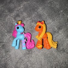 Lalaloopsy Tangerine  Tea Biscuit Carousel Ponies Mini MGA Blue  Orange Pony