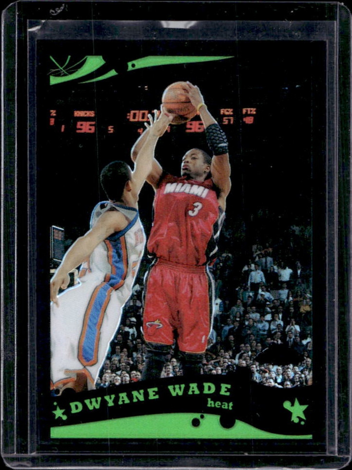 2005-06 Topps Chrome Dwyane Wade Refractor Black #56/399 Heat