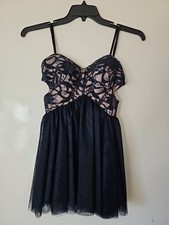 Blondie Nites Strapless Mini Dress-Size: 5