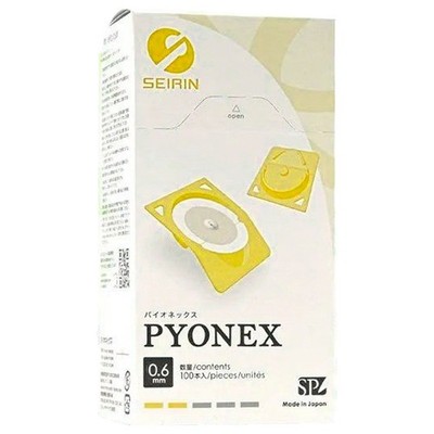 Akupunkturnadeln Seirin New Pyonex, gelb, 0,20 x 0,60 mm, 100 Stück